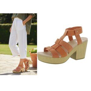 Dr. Scholl's Blossom Coral Sandals Women's Size 8M New in Box